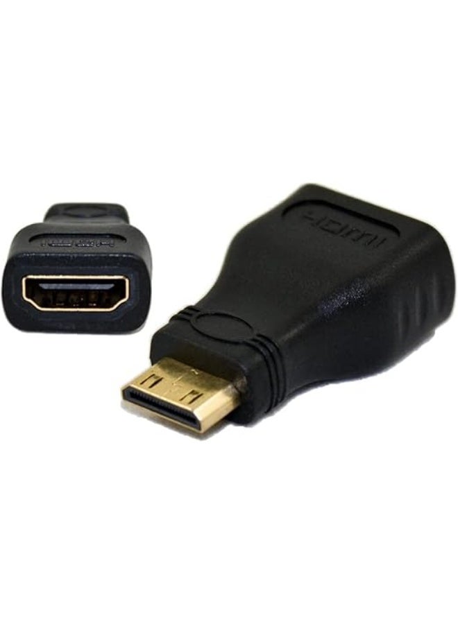 Mini HDMI Type C Male to HDMI Type A Female Adapter Connector - Image 2